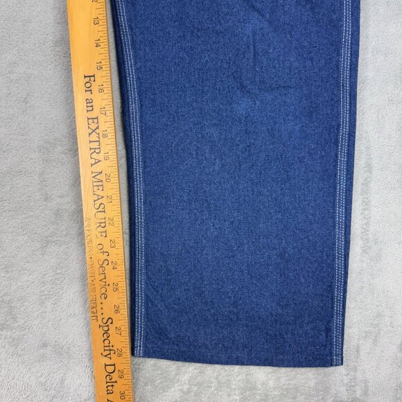 Vintage 90s Liberty Bib Denim Carpenter Overalls Mens Painter Workwear Utility - Picture 9 of 10